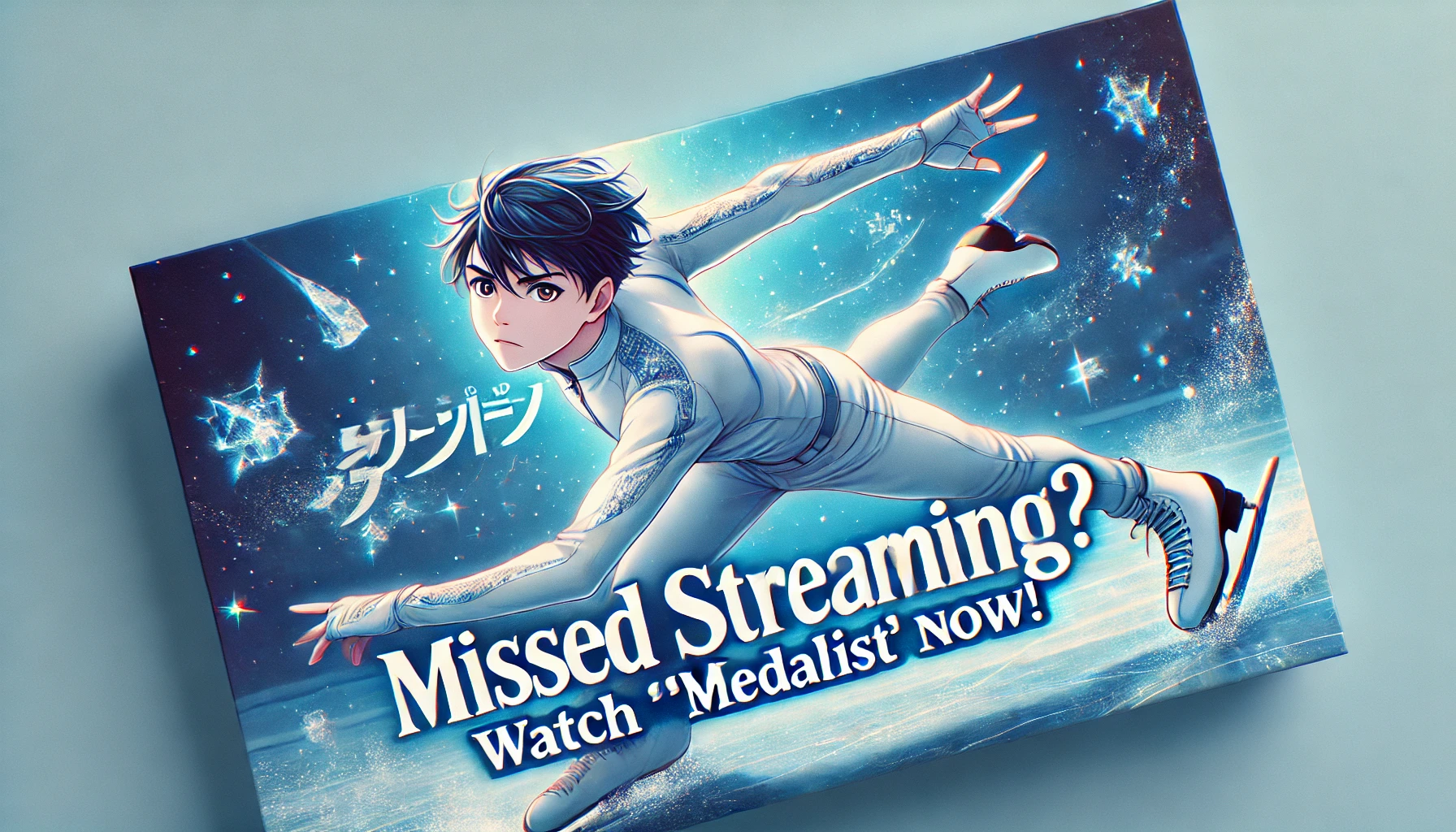 Missed Streaming? Watch 'Medalist' Now! 氷上でダイナミックに演技するフィギュアスケーターのアイキャッチ画像。