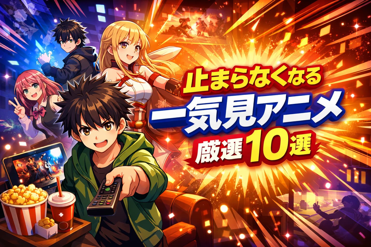 気づいたら朝になるほど止まらない一気見アニメのおすすめランキング