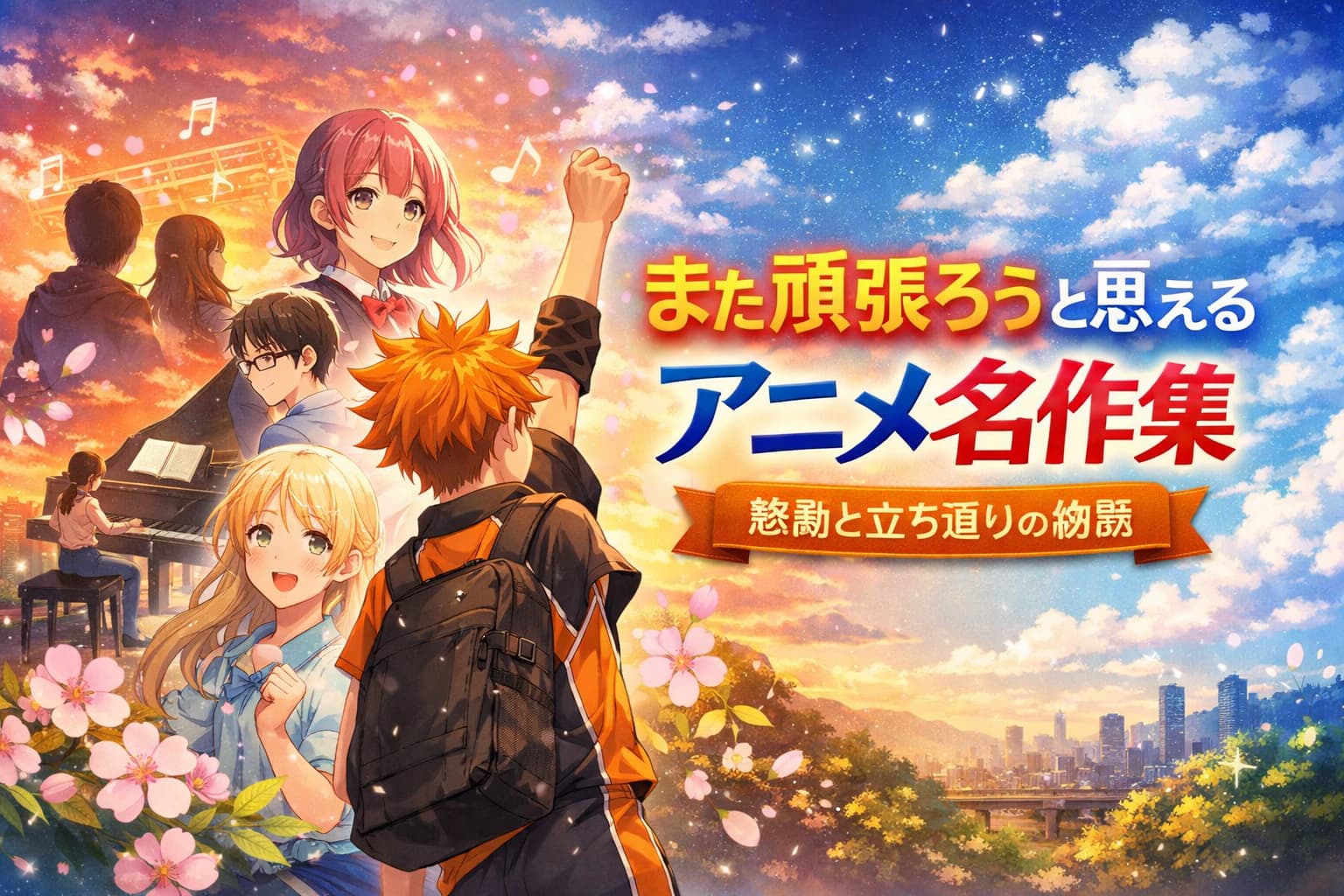 また頑張ろうと思えるアニメ名作集｜感動と立ち直りの物語