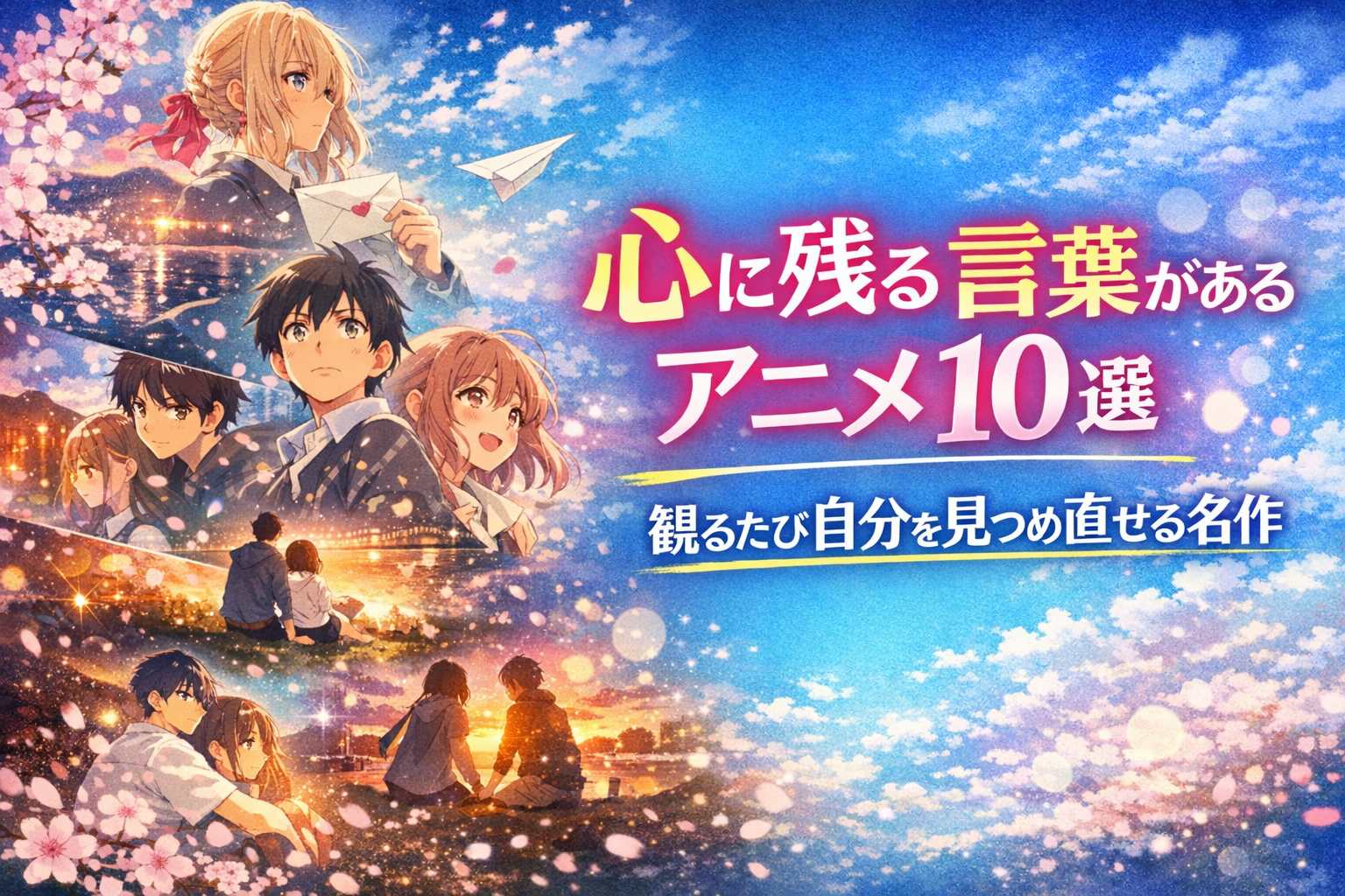 心に残る言葉があるアニメ10選｜観るたび自分を見つめ直せる名作を紹介するアイキャッチ画像